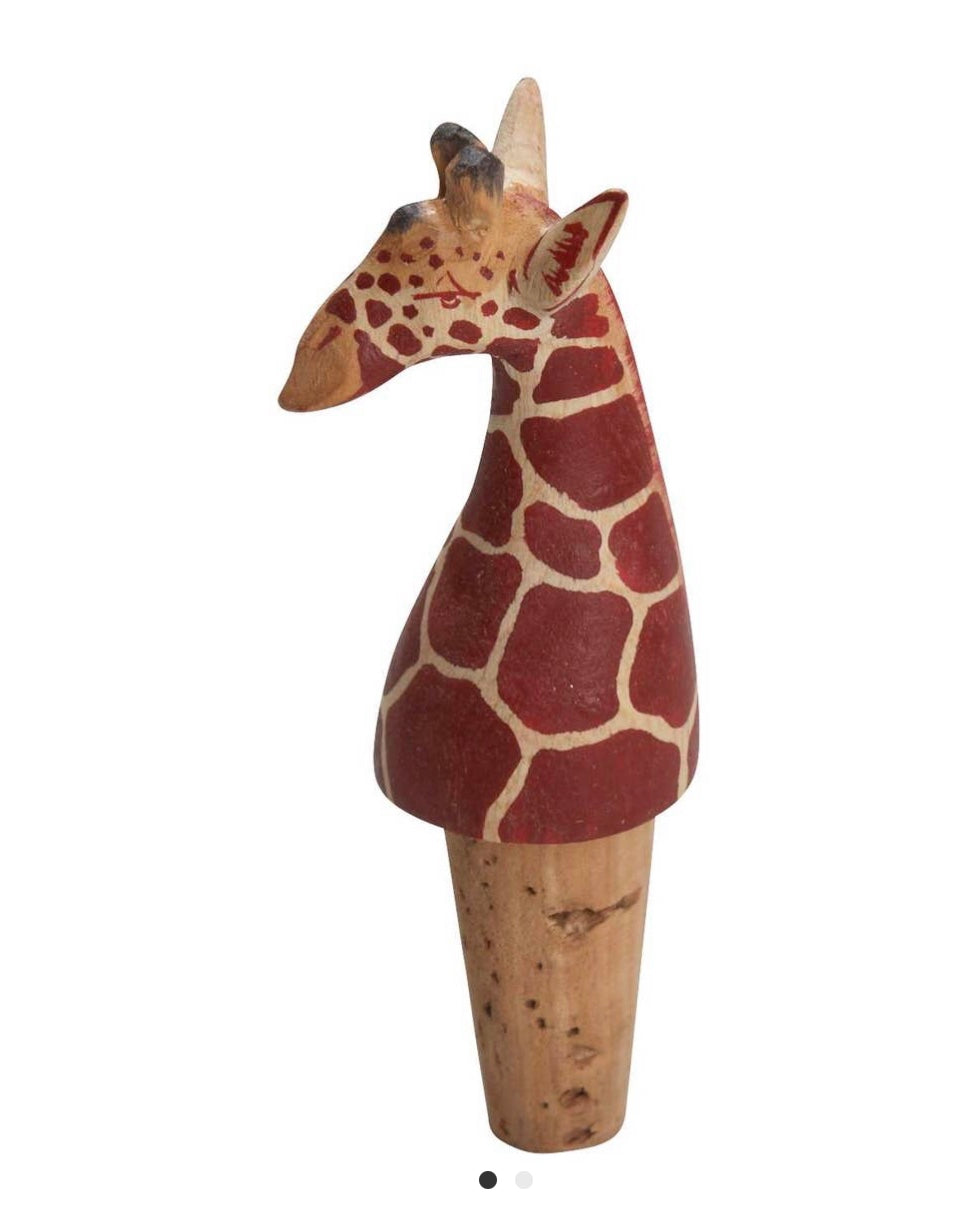 Giraffe Bottle Stopper