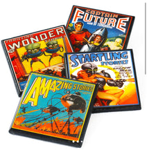 Load image into Gallery viewer, Vintage science fiction coasters
