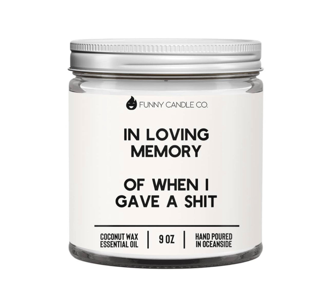 In Loving memory ...Funny Candle