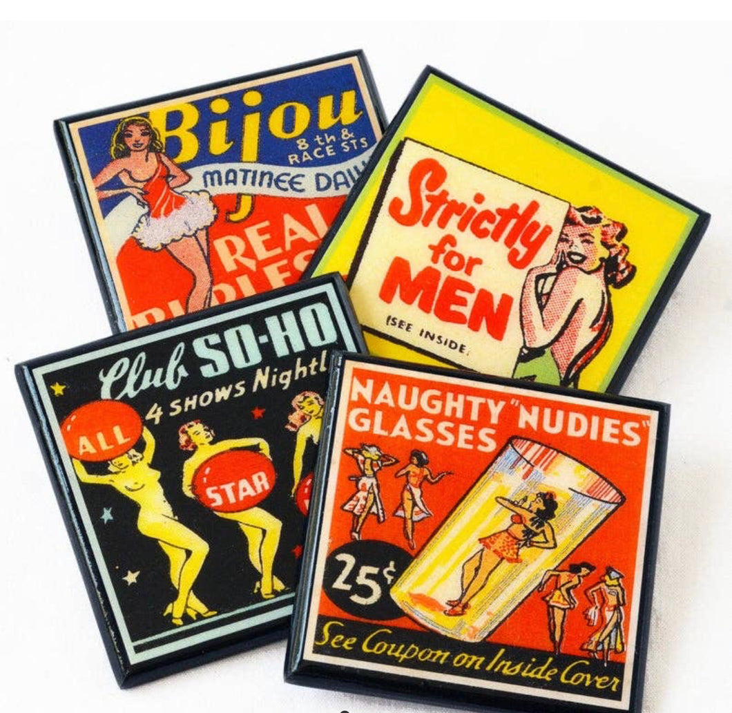 Vintage Burlesque Coasters